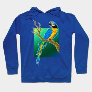 Ara Bird on square Hoodie